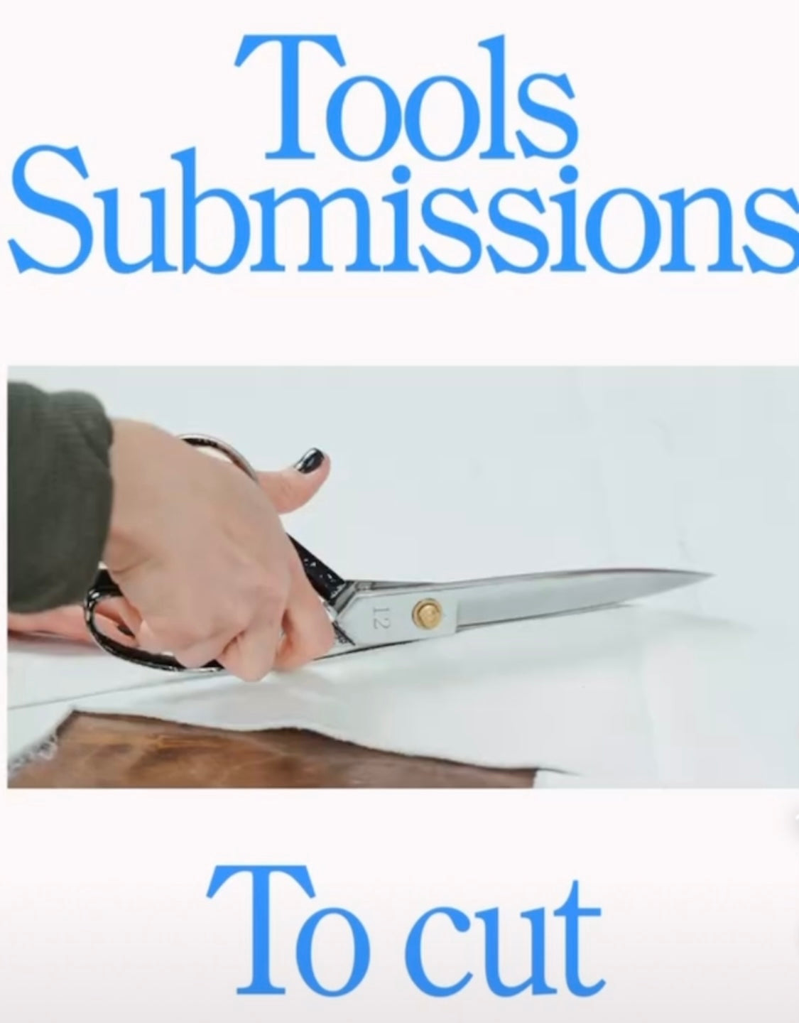 Tools magazine #4 - TO CUT  (Pre-order)