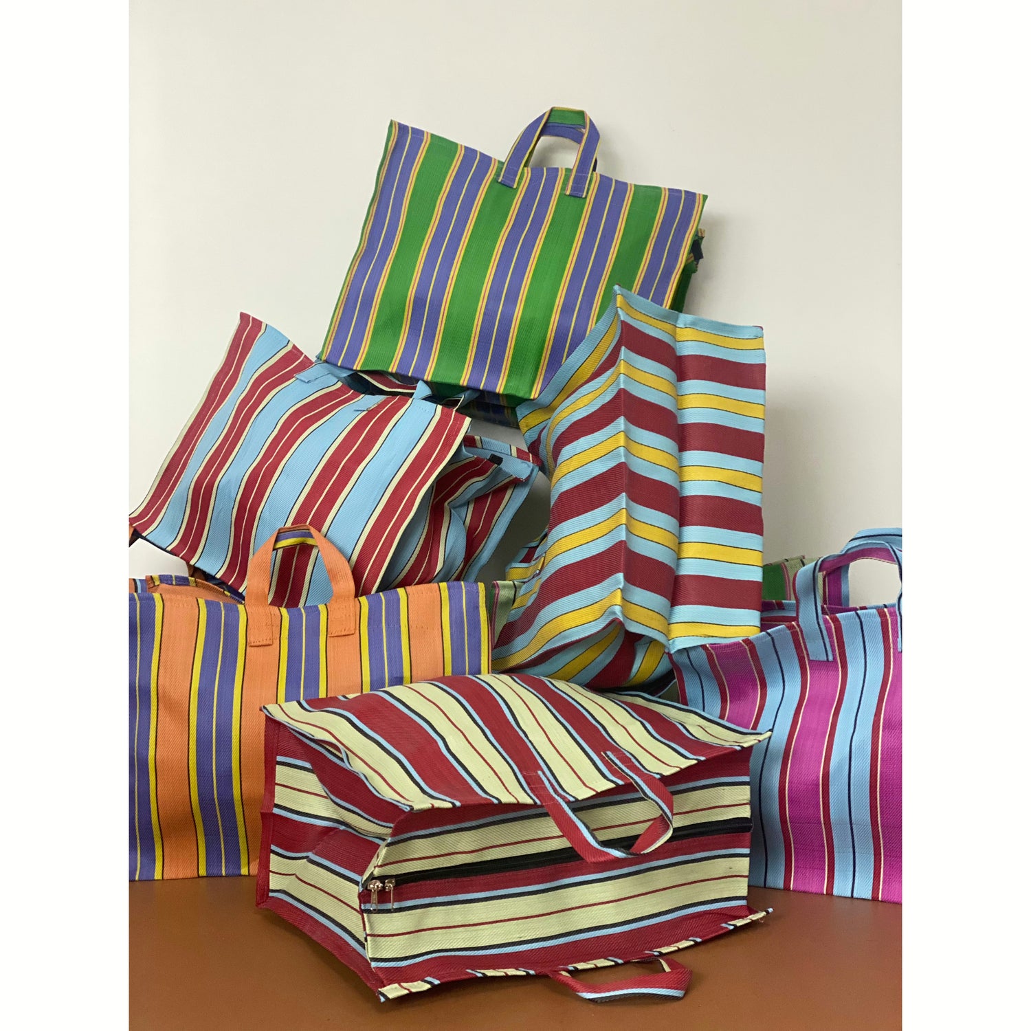 Colorful Zippered Tote for Women