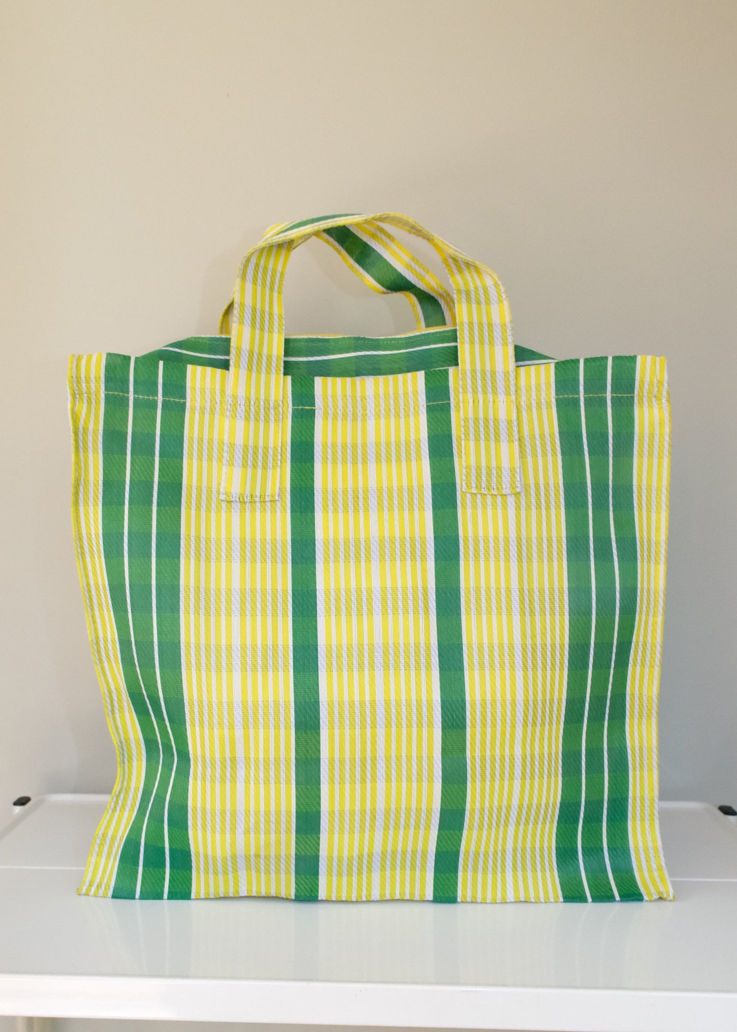 Striped Recycled Nylon Bag - Small