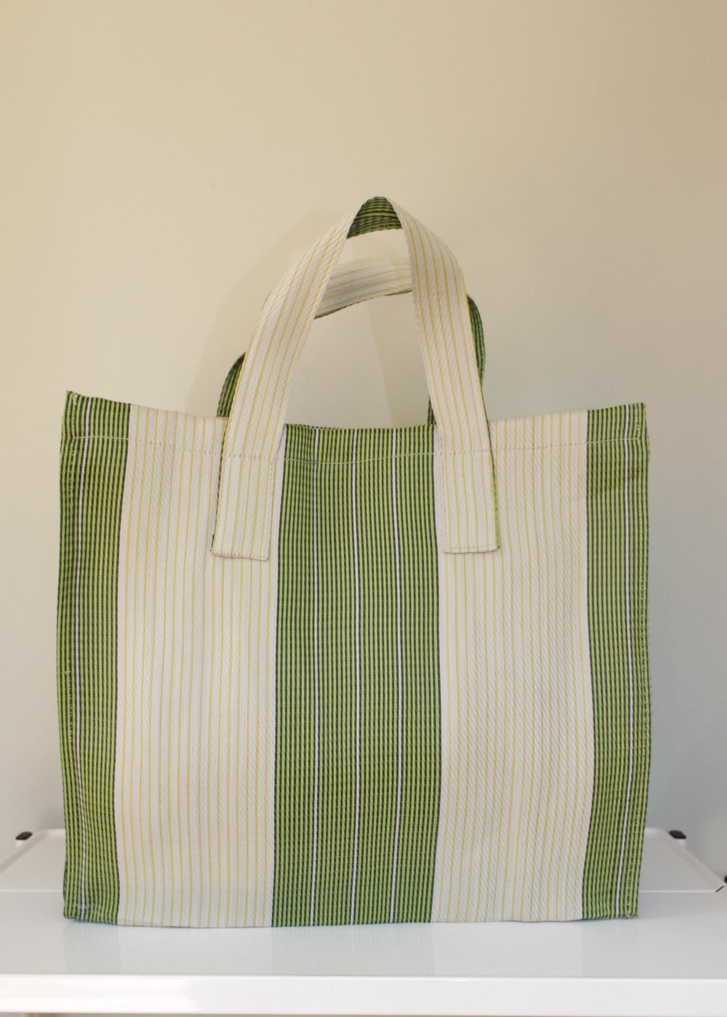 Striped Recycled Nylon Bag - Small