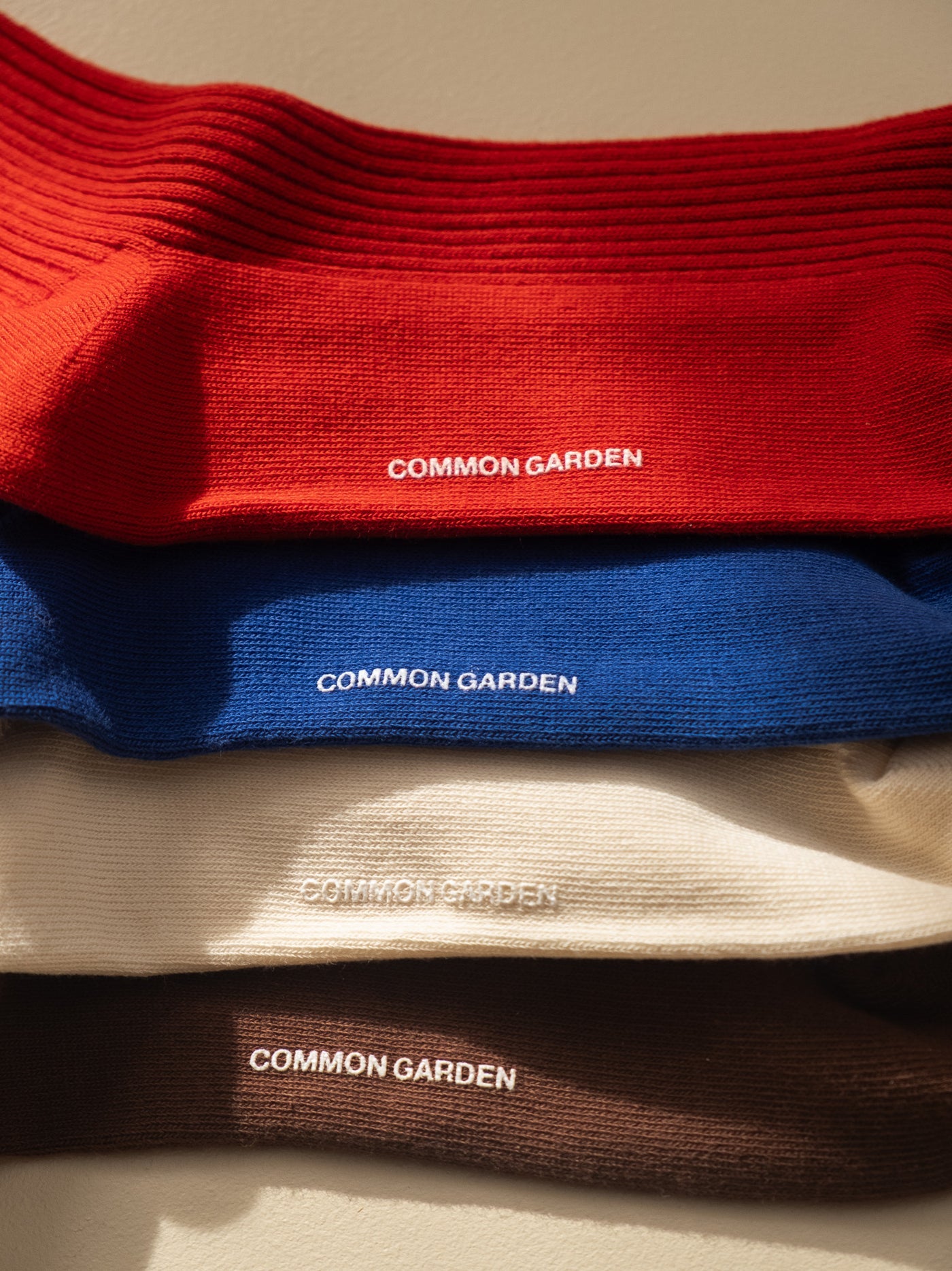 common garden socks - cream