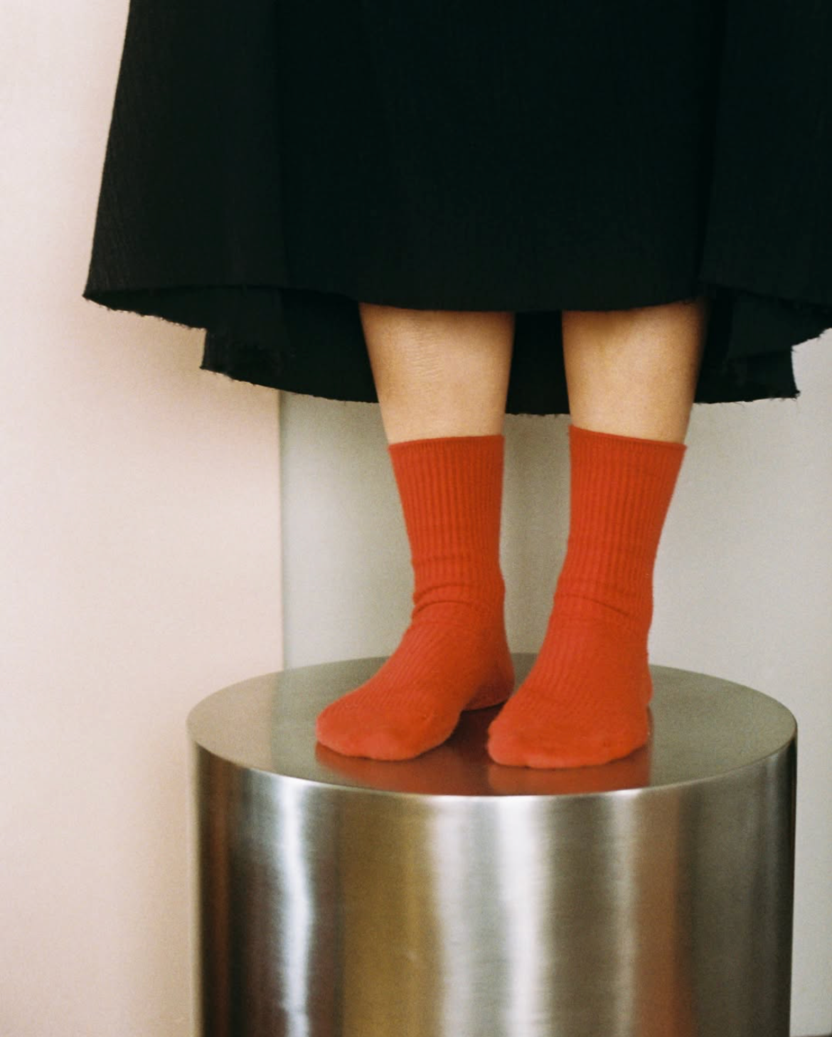 common garden socks - rust