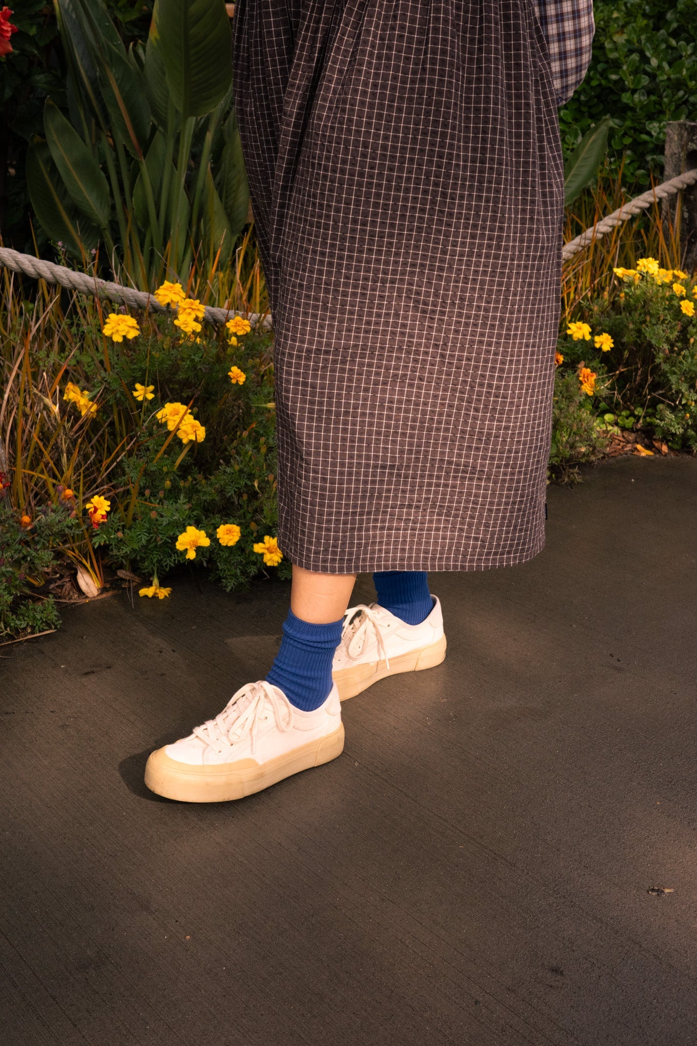 common garden socks - french blue