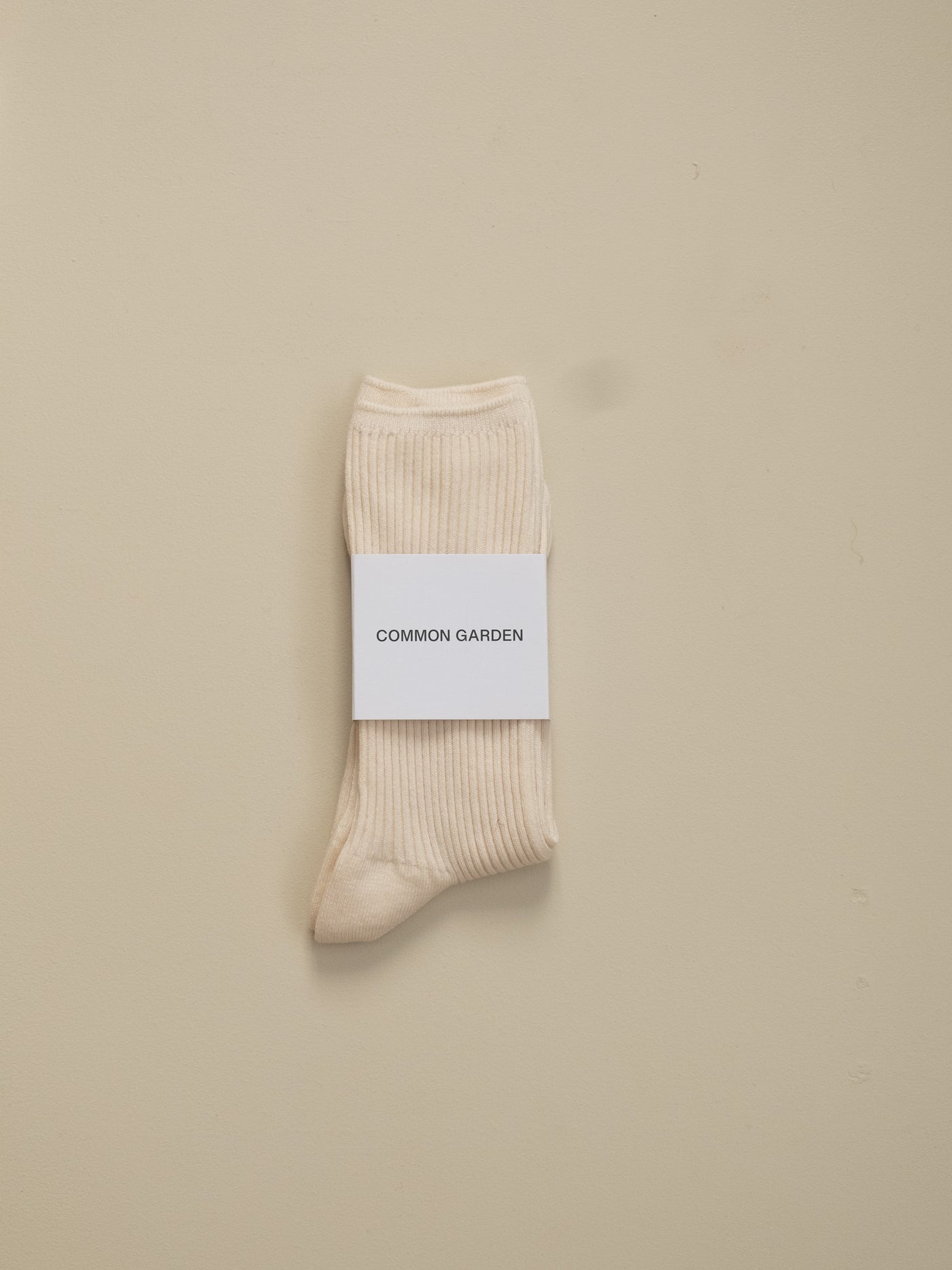 common garden socks - cream