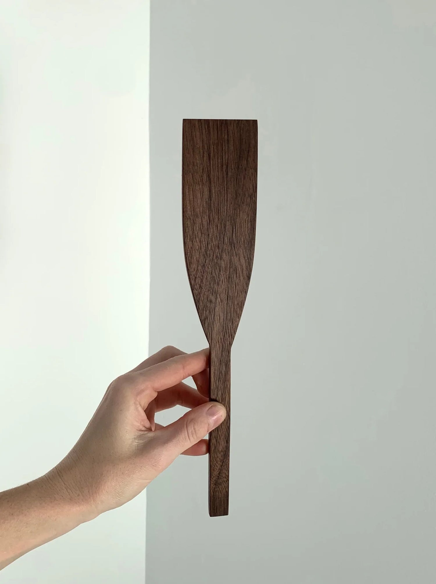 Food safe wooden spatula with beeswax finish